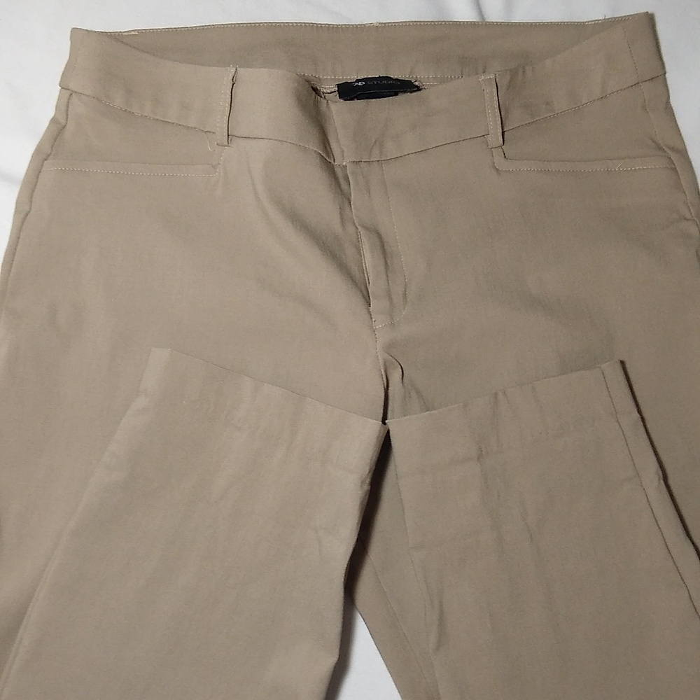 AB Studio Women's Tan Straight Leg Pants